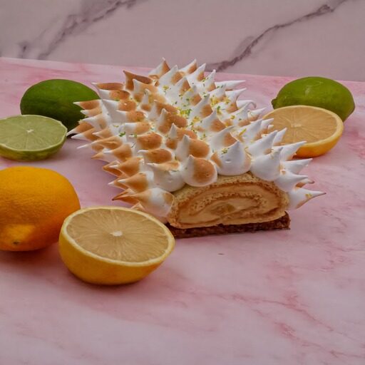 Bûche de Noël au citron meringuée - Cours de Pâtisserie Ferrandi