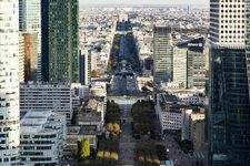 Toit de la Grande Arche vue contraste