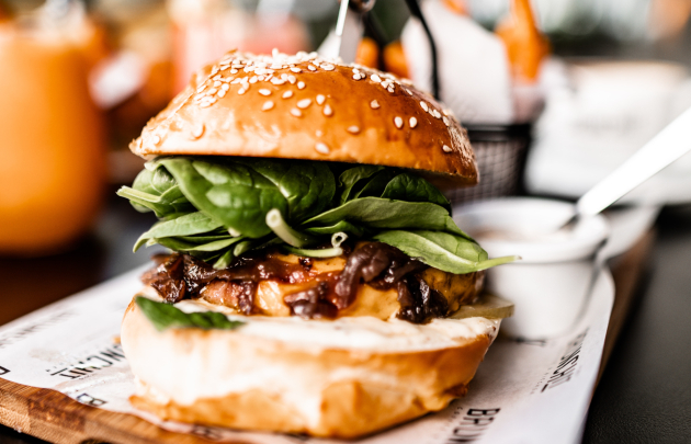 Burger restaurant terrasse