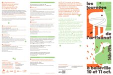 Journées de l'artisanat à Belleville - Programme octobre 2026