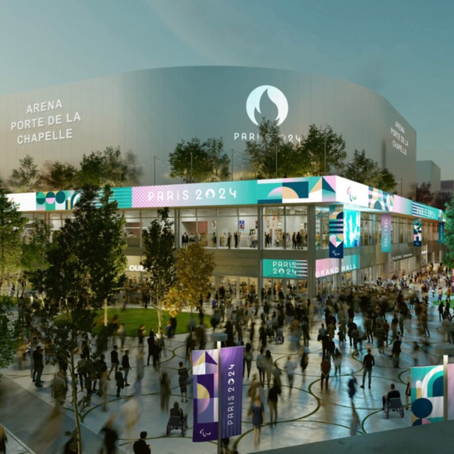 A walk around the Arena Porte de la Chapelle Olympic site • Paris je t ...