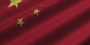 Drapeau chinois pour adh
