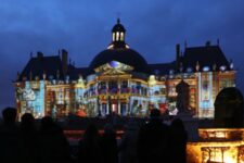 Vaux le vicomte - Le Grand Noël - Facade Chateau Illuminé