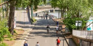 Parc Rives de Seine - Promeneurs Vélo