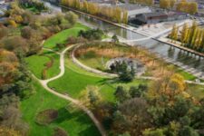 Parc de la Bergère - Vue aérienne