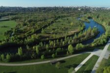 Parc de la Haute Ile à Neuilly sur Marne - Vue Aérienne