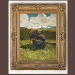 Giovanni Segantini, Vacca brune à l’auge, 1887, Galleria d'Arte Moderna, Milan 