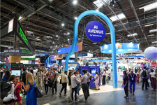Photo of the Vivatech fair, with its AI Avenue by Salesforce