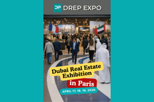 Affiche de DREP EXPO, le salon de l'immobilier de Dubaï à Paris