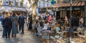 Café dans le Marais - terrasse