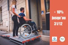 Rampe d'accessibilité Axsol à l'occasion du partenariat avec Paris je t'aime