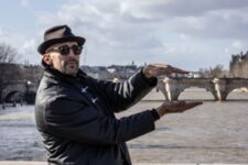 JR at the Pont-Neuf Paris, February 2026 - Portrait