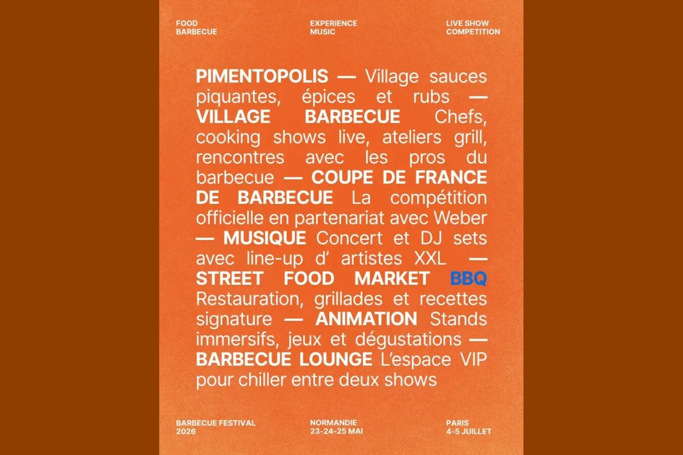 Springfest Bbq Barbecue Fest Paris 2026 : Programme, Concerts et Billets