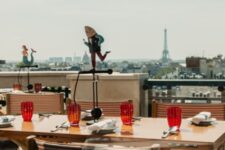 Restaurant Langosteria - Terrasse avec vue sur la Tour Eiffel