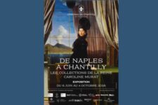 Affiche de l'exposition "De Naples à Chantilly - Les collections de la reine Caroline Murat"