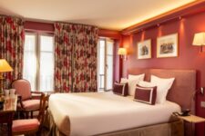 Le Relais des Halles - chambre-double-tons-rouges
