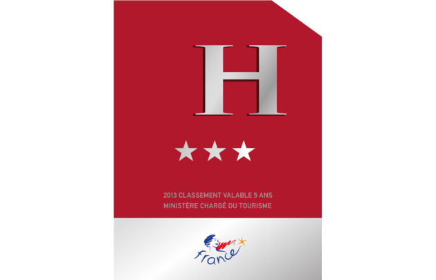 Panonceau classement hôtel 3 étoiles