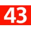 43 43
